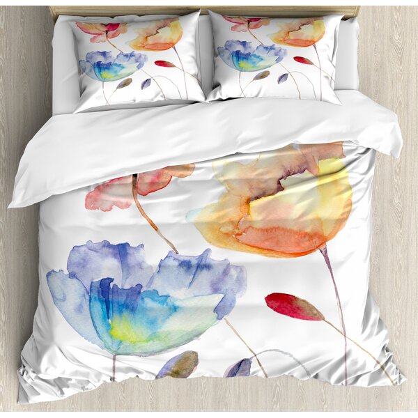 Watercolor bedding deals